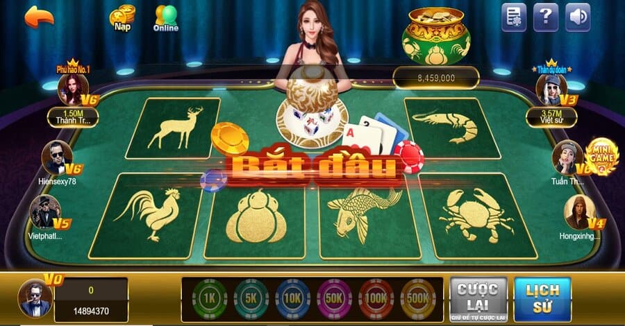 Bầu Cua 8US là game gì? Hướng dẫn chơi game cho tân thủ 5 Bầu Cua là trò chơi hot nhất tại cổng game 8US