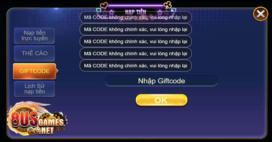 8US lừa đảo? Bóc mẽ tin đồn 8US lừa đảo, quỵt tiền người chơi 9 Giftcode 8US Club không nhập được